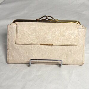 Vintage King Leathers Co.White Ostrich Calf Leather Wallet/Never Used/Rare